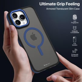 Vaku Luxos ® Apple iPhone 16 Pro Max Elemento MagPro Drop Protection Shockproof Certified Mag-Safe Guard Corner Frosted Back Cover