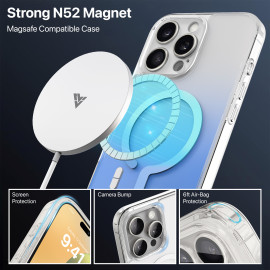 Vaku Luxos ® Apple iPhone 16 Pro Zurich Dual Colored Certified Mag-Safe Series TPU Shockproof Scratch Resistant Protective Back Cover