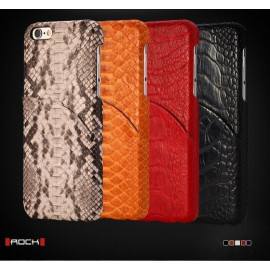 Rock ® Apple iPhone 6 Plus / 6S Plus DRY & CO Genuine Ostrich Leg Skin Leather + Inbuilt Card Slot Back Cover