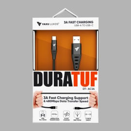DR VAKU ® DuraTuff USB-A to C 3A Fast Charging PET Braided Cable