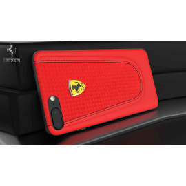 Ferrari ® Apple iPhone 8 Official California T Series Double Stitched Dual-Material PU Leather Back Cover