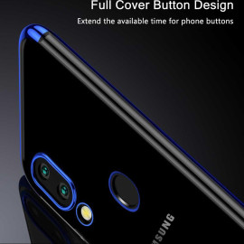 Vaku ® Xiaomi Redmi Note 7 / Note 7 Pro CAUSEWAY Series Electroplated Shine Bumper Finish Full-View Display + Ultra-thin Transparent Back Cover