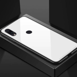 Vaku ® XIAOMI Redmi Note 7 / Note 7 Pro Club Series Ultra-Shine Luxurious Tempered Finish Silicone Frame Thin Back Cover