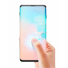 Dr. Vaku ® Samsung Galaxy S10 5D Curved Edge Ultra-Strong Ultra-Clear Full Screen Tempered Glass-Black