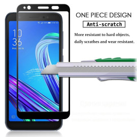 Dr. Vaku ® Asus Zenfone Max Pro M1 5D Curved Edge Ultra-Strong Ultra-Clear Full Screen Tempered Glass Black