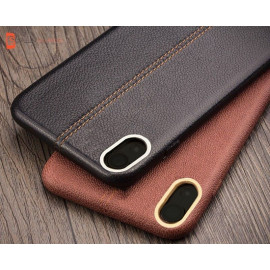 Vaku ® Oppo F1 Plus Lexza Series Double Stitch Leather Shell with Metallic Camera Protection Back Cover