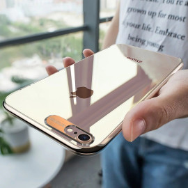Vaku ® Apple iPhone SE 2020 Metal Camera Ultra-Clear Transparent Case with Anodized Aluminium Finish Back Cover