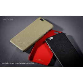 Rock ® Apple iPhone 6 / 6S Jazz Series Lychee Grain Genuine Leather Back Cover