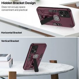Vaku ® OnePlus Nord CE 2 Lite 5G Valor Military Grade Armor Case with Built-in Kickstand Shockproof Back Cover