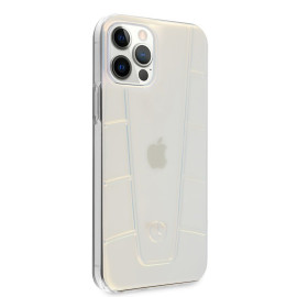 Mercedes Benz ® Apple iPhone 13 Carry Over Embossed 2 Transparent case - Iridescent
