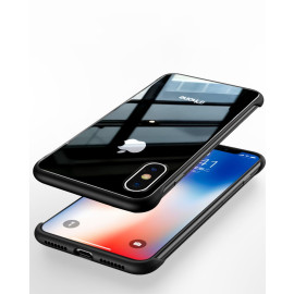 VAKU ® For Apple iPhone X / XS Cluberia Frame-less Shine Series Logo Back Cover