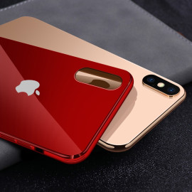 Vaku ®  For Apple iPhone X / XS Chromaina 2 Wireless Edition Soft Chrome 4 Frames Plus Ultra-Thin Back Cover