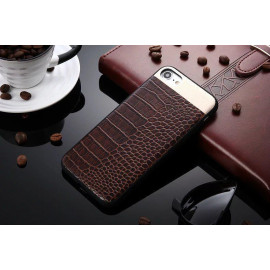 Comma ® Apple iPhone 6 / 6S Luxurious Crocodile Leather Metallic Structural Shine Finish Back Cover