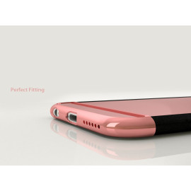 Vaku ® Apple iPhone 6 / 6S Ling Series Ultra-thin Mirror Finish Metal Electroplating Splicing PC Back Cover