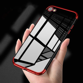 Vaku ® Apple iPhone 8 CAUSEWAY Series Top Quality Soft Silicone 4 Frames + Ultra-thin Transparent Cover