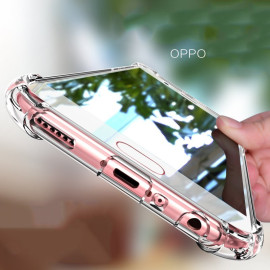 Vaku ® Oppo F3 PureView Series Anti-Drop 4-Corner 360° Protection Full Transparent TPU Back Cover Transparent