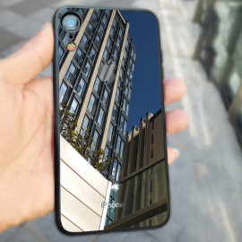 Vaku ® Apple iPhone XR Club Series Ultra-Shine Luxurious Tempered Finish Silicone Frame Thin Back Cover