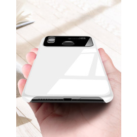 Vaku ® Vivo V9 Polarized Glass Glossy Edition PC 4 Frames + Ultra-Thin Case Back Cover