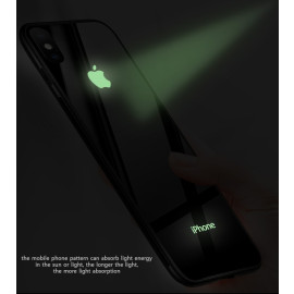 VAKU ® Apple iPhone X Radium GLOW Light Illuminated Logo 3D Designer Case Back Cover
