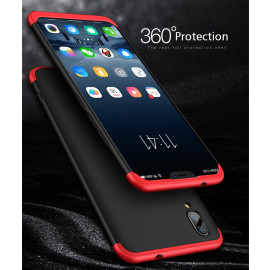 FCK ® Vivo X21 5-in-1 360 Series PC Case Dual-Colour Finish Ultra-thin Slim Front Case + Back Cover + Tempered Glass