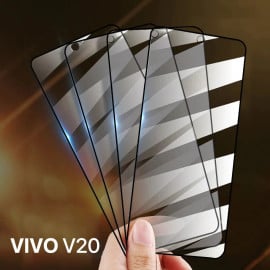 Dr. Vaku ® Vivo V20 Soft Side Edge Ultra-Strong  Full Screen Tempered Glass - Front