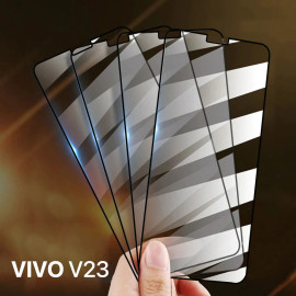 Dr. Vaku ® Vivo V23 5G Soft Side Edge Ultra-Strong  Full Screen Tempered Glass - Front