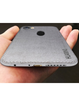 Vaku ® Oppo F5 Youth Luxico Series Hand-Stitched Cotton Textile Ultra Soft-Feel Shock-proof Water-proof Back Cover