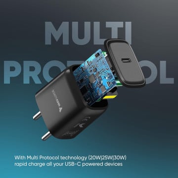 Vaku® 25W Charger USB Type C Adapter for Samsung Galaxy Z Fold 5/4/3, Z Flip5/4/3, S24/S24+/S24 Ultra, S23/S23+/S23 Ultra/S23 FE S/A/M/F Series with PD 3.0 Fast Charging Adaptor