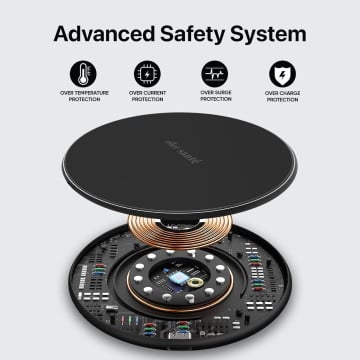eller sante ® 15W Wireless Charger Albany Frosted Fast Charging pad PD & Qi-Certified with Type C Cable