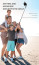 Vaku ® Aluminum Extendable Selfie Stick Tripod with Bluetooth Remote + Fill Light Compatible with iPhone 12/12Pro/ Max/11 Pro/11 -Black