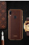 VAKU ® Vivo V9 Vertical Leather Stitched Gold Electroplated Soft TPU Back Cover