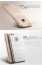 i-Paky ® Apple iPhone 6 Plus / 6S Plus 360 Full Protection Metallic Finish 3-in-1 Ultra-thin Slim Front Case + Tempered + Back Cover