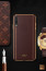 Vaku ® Xiaomi Mi A3 Vertical Leather Stitched Gold Electroplated Soft TPU Back Cover