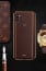 Vaku ® Samsung Galaxy A11 Vertical  Leather Stitched Gold Electroplated Soft TPU Back Cover