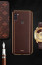 Vaku ® Samsung Galaxy M11 Vertical  Leather Stitched Gold Electroplated Soft TPU Back Cover