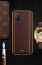 Vaku ® Poco M3 Vertical Leather Stitched Gold Electroplated Soft TPU Back Cover