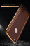 Vaku ® Vivo V7 Plus Vertical Leather Stitched Gold Electroplated Soft TPU Back Cover