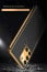 Vaku ® Samsung Galaxy A21s Luxemberg Leather Stitched Gold Electroplated Soft TPU Back Cover