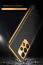 Vaku ® Samsung Galaxy A33 5G Luxemberg Leather Stitched Gold Electroplated Soft TPU Back Cover