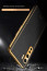Vaku ® Oppo F15 Luxemberg Series Leather Stitched Gold Electroplated Soft TPU Back Cover