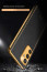 Vaku ® Samsung Galaxy A14 Luxemberg Series Leather Stitched Gold Electroplated Soft TPU Back Cover