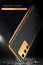 Vaku ® Oppo A74 Luxemberg Leather Stitched Gold Electroplated Soft TPU Back Cover