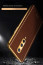 Vaku ® OnePlus 8 Luxemberg Series Leather Stitched Gold Electroplated Soft TPU Back Cover