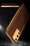 Vaku ® Oppo A74 Luxemberg Leather Stitched Gold Electroplated Soft TPU Back Cover