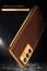 Vaku ® Vivo Y75 4G Luxemberg Series Leather Stitched Gold Electroplated Soft TPU Back Cover