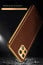 Vaku ® Samsung Galaxy A22 5G Luxemberg Series Leather Stitched Gold Electroplated Soft TPU Back Cover