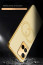 Vaku ® Vivo Y21a Skylar Leather Pattern Gold Electroplated Soft TPU Back Cover