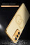 Vaku ® Samsung Galaxy M52 5G Skylar Leather Pattern Gold Electroplated Soft TPU Back Cover