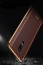 Vaku ® OnePlus 6 Vertical Leather Stitched Gold Electroplated Soft TPU Back Cover
