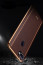 Vaku ® OPPO F9 / F9 Pro Vertical Leather Stitched Gold Electroplated Soft TPU Back Cover